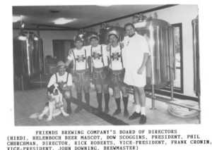 1990 - Friends Brewing Company's Board of Directors and Heidi